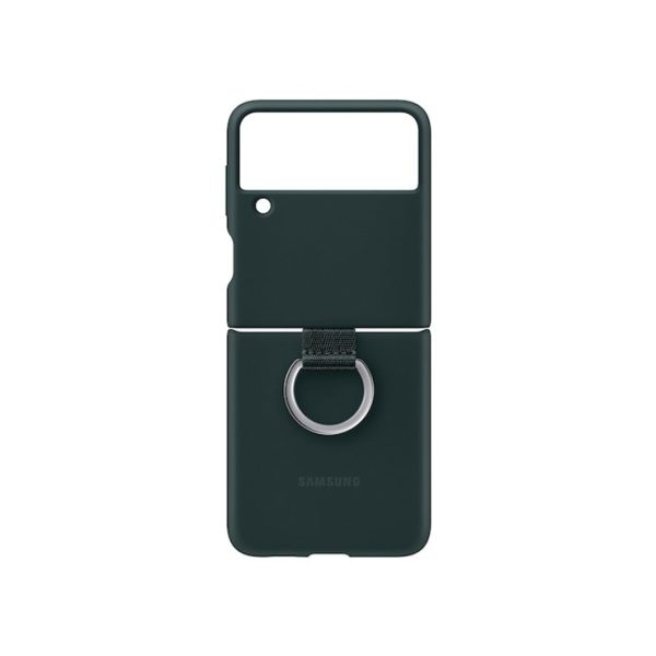 Silicon Cover for Galaxy Z Flip | Flip 3 | Flip 4 | Flip 5 with ring - Image 5